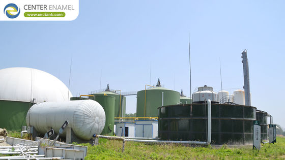Réservoirs de stockage de biogaz en acier boulonné antiacide et antialcali: conçus pour les environnements à basse température