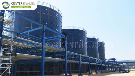 Réservoirs en acier boulonné GFS de grande capacité pour le stockage des eaux usées par émail central