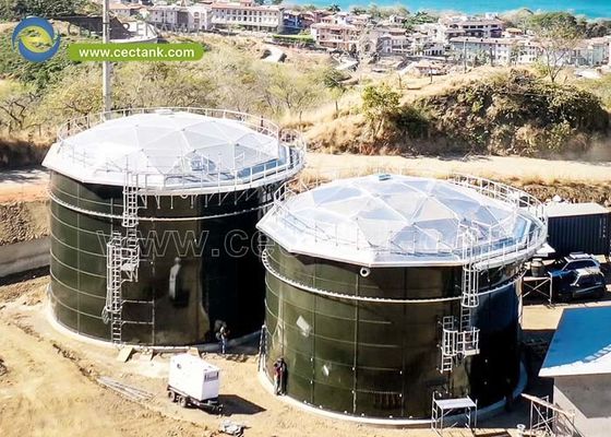 Réservoirs de stockage d'eau potable en acier boulonné pour les usines