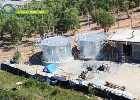 Centres de stockage d'eau de pluie en acier galvanisé résidentiel