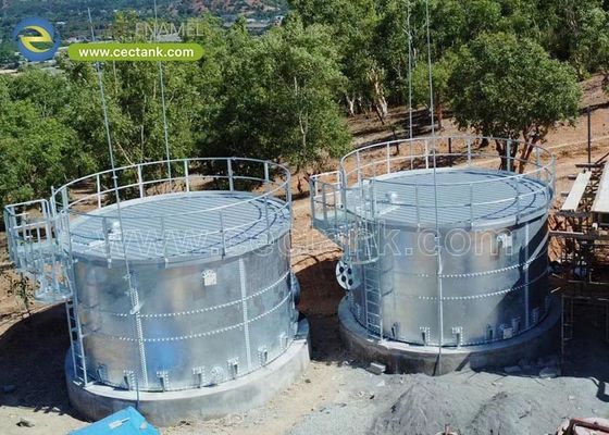 Réservoirs robustes en acier galvanisé pour la pisciculture