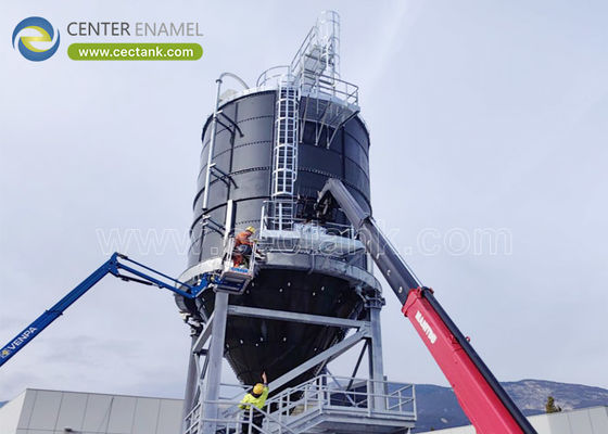 Un réservoir de 100 000 litres de verre fusionné à l' acier à partir d' émaux de centre est votre solution de silo ultime