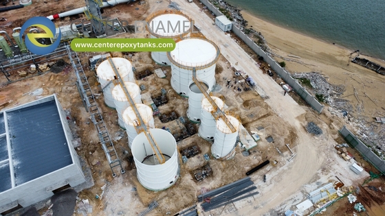 Les réservoirs en acier boulonné revêtus d'époxy pour le lixiviat liquide: stockage des effluents corrosifs des décharges