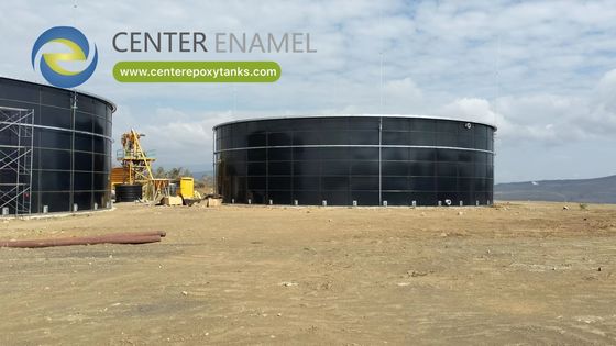 Réservoirs boulonnés en acier revêtu d'époxy pour l'eau des fermes aquacoles : Fournit une eau fiable pour l'aquaculture