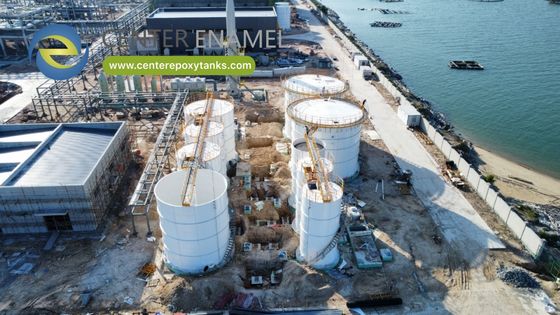 Des réservoirs à boulons en acier revêtu d'époxy pour les déchets agricoles Digesteurs de biogaz: transforment les déchets agricoles en énergie renouvelable