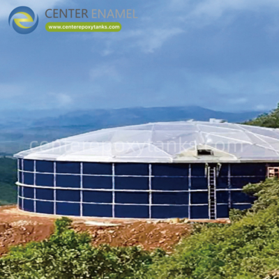 Toits en aluminium pour les réservoirs de silo: fournit une couverture résistante aux intempéries pour les matériaux en vrac