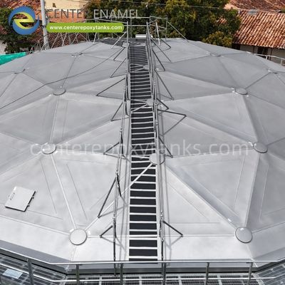 Toit en aluminium pour les réservoirs de silo: fournit une couverture résistante aux intempéries pour les matériaux en vrac