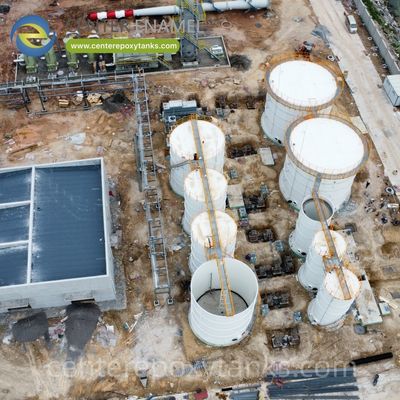 Réservoir en époxy thermocollé pour le traitement des déchets alimentaires : Une solution robuste et hygiénique pour la digestion anaérobie de la boue organique.