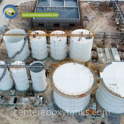 Réservoir revêtu FBE pour le traitement des eaux usées d'abattoir - Un réservoir robuste pour les effluents à haute teneur en solides et à forte concentration.