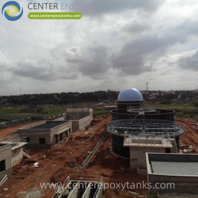 Ballon de stockage de biogaz pour digesteur de traitement des eaux usées : Stockage du précieux co-produit gazeux