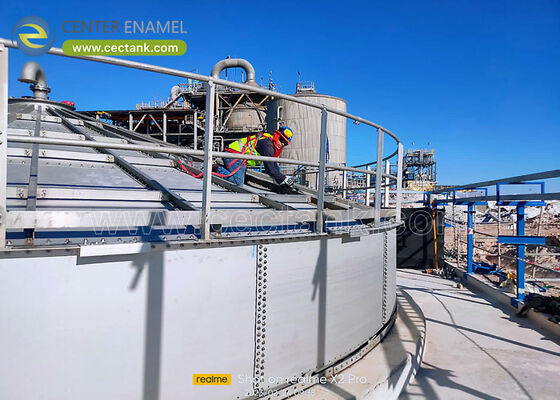 Des réservoirs de digestion anaérobie en acier inoxydable pour les usines de traitement des eaux usées d'élevage: solutions durables avec une expertise en émail de centre