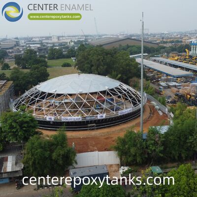Toit flottant extérieur pour les réservoirs de stockage de lubrifiants en acier soudé: protège les lubrifiants de grande valeur de l'humidité et des contaminants dégradants