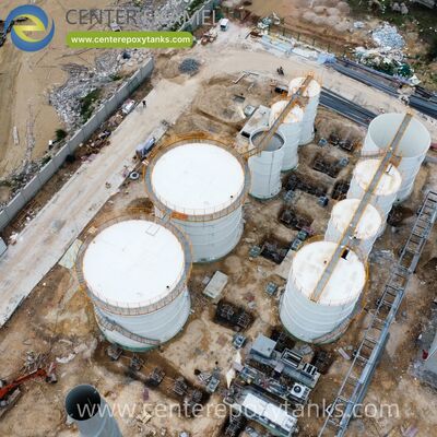 Réservoirs en acier boulonné comme réservoirs d'approvisionnement en eau d'incendie d'entrepôt: systèmes de grande capacité conçus pour la sécurité des centres logistiques et de stockage.