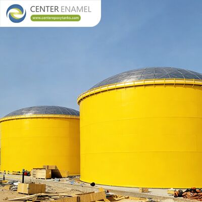 Réservoir de stockage à toit en dôme en aluminium hautement résistant à la corrosion avec installation rapide sur site et conception à portée claire