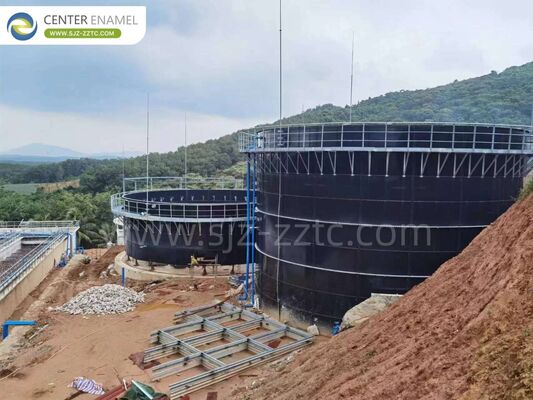 Projets de biogaz durable au Brunei: réservoirs de GFS et toits à double membrane pour le fumier de poulet