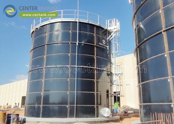 0.25mm revêtement en acier boulonné réservoirs d'eau commerciaux stockage en vrac sec