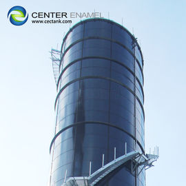 Le réservoir de digestion anaérobie de verre fondu en acier est utilisé dans le projet de biogaz