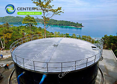 Réservoir de stockage des boues en acier boulonné de 65000 gallons pour usine de traitement des eaux usées pharmaceutiques