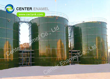 Réservoirs de stockage des boues de verre boulonné fusionné à l'acier pour les usines de traitement des eaux usées