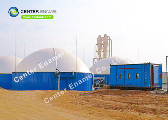 Réservoir de stockage d'eau en acier boulonné pour digesteurs anaérobies Réservoirs de stockage de biogaz