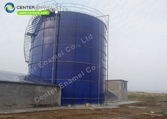 Réservoir d'eau en verre fondu en acier pour le stockage des eaux usées municipales