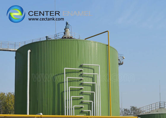 Réservoir de digestion anaérobie en acier recouvert de verre pour le projet de biogases agricoles