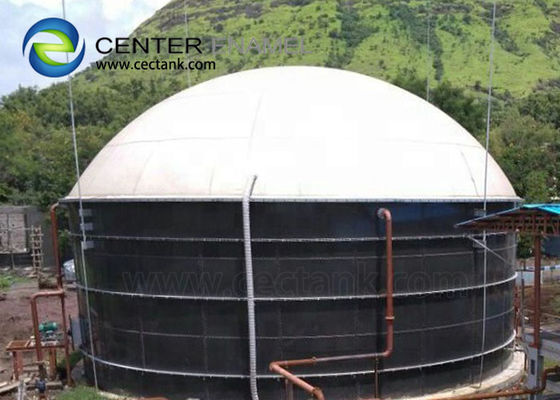 Réservoirs de biogaz en acier en fermes vitrées en fermes laitières