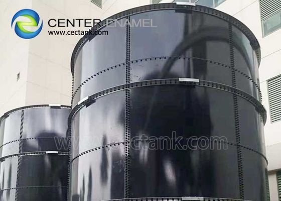 Réservoirs industriels de stockage d'eau en acier recouvert de verre pour le projet de traitement des eaux usées industrielles