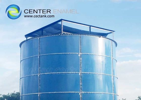 Réacteurs à réservoirs à mélange continu en acier recouverts de verre pour les installations industrielles de biogaz et les usines de traitement des eaux usées