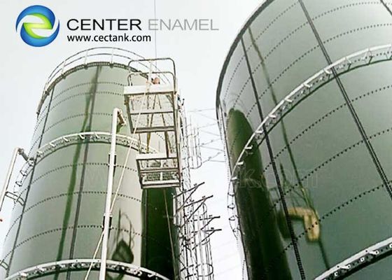 Réservoirs commerciaux de stockage d'eau vitrée pour usines de traitement des eaux usées
