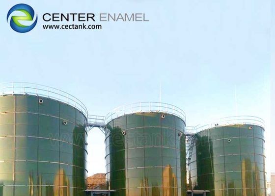 Réservoirs de traitement en acier à doublure de verre pour usines de traitement des eaux usées