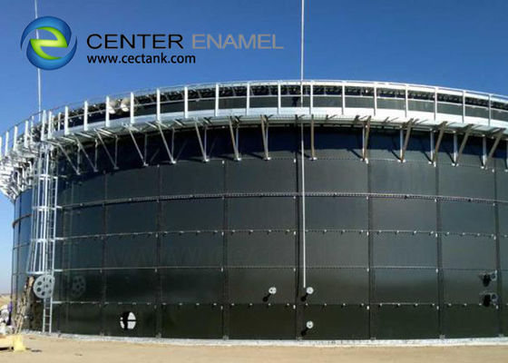 Réservoirs commerciaux de stockage d'eau en acier recouverts de verre pour les projets de traitement des eaux usées industrielles