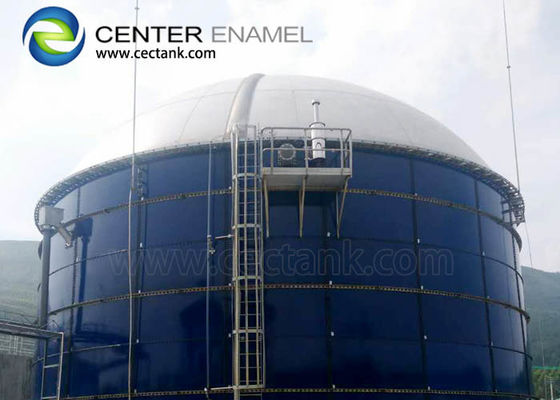 Réservoirs de stockage d'eau en acier recouverts de verre pour le traitement des eaux usées municipales