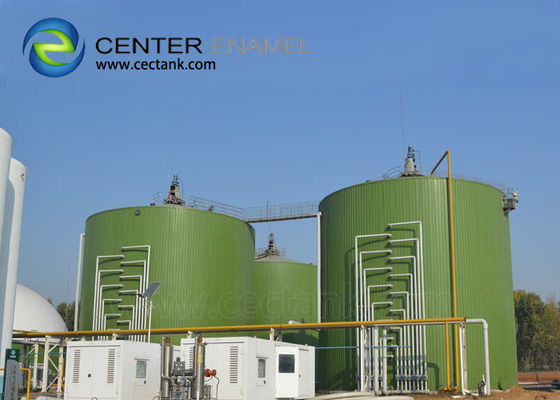 Réservoirs de stockage d'eaux usées en acier revêtus de verre pour le traitement des eaux usées municipales