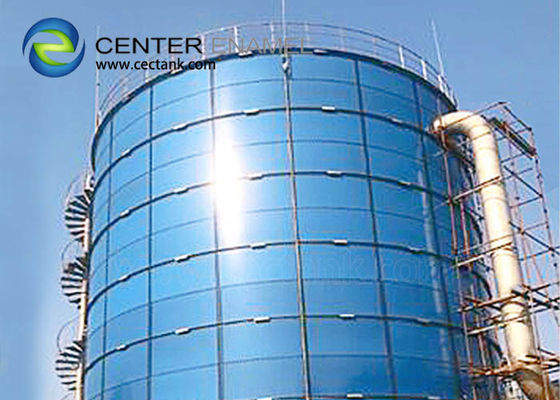 Réservoirs industriels en acier fondu en verre pour le stockage d'eau de protection contre les incendies
