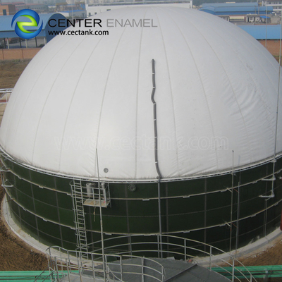 Plaques d'acier vert foncé de 3 mm réservoir de stockage de biogaz anti-adhérence