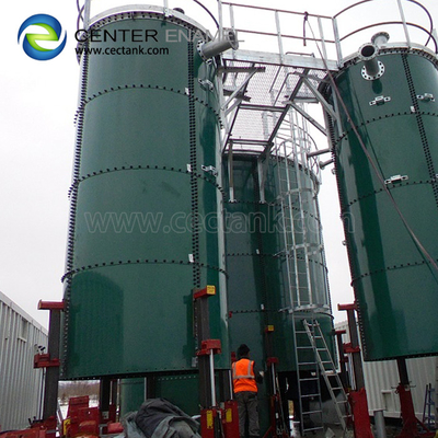 Réservoirs de stockage d'eau agricoles en acier boulonné 0,40 mm revêtement