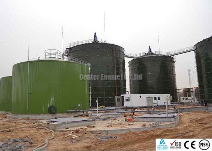 6.0Tensions Mohs réservoirs en acier fondu en verre pour le stockage de la production de biogaz de fumier de poulet 2