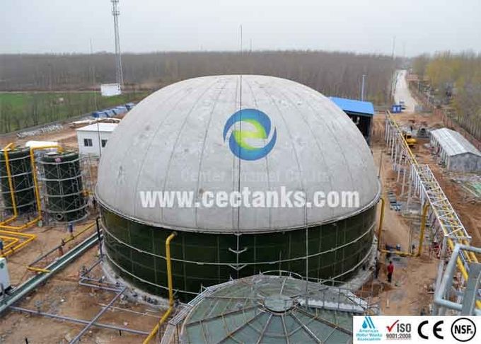 Réservoir de stockage de biogaz en verre fusionné à l'acier avec une résistance supérieure à la corrosion ISO 9001:2008 1