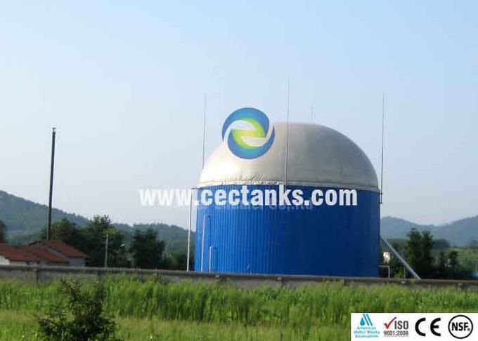 ART 310 Réservoir de stockage de biogaz en acier avec couvercle double membrane en PVC 0