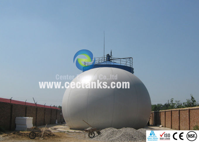 Réservoir de stockage de biogaz en verre fusionné à l'acier avec une résistance supérieure à la corrosion ISO 9001:2008 0