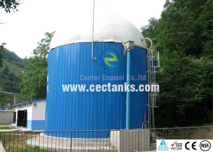 Le réservoir de stockage de biogaz à double membrane en PVC est installé rapidement selon la norme ISO 9001:2008 1