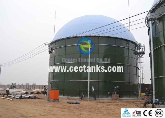 Réservoirs de stockage de biogaz en acier recouverts de verre, réservoirs de digestion anaérobie de biogaz 0